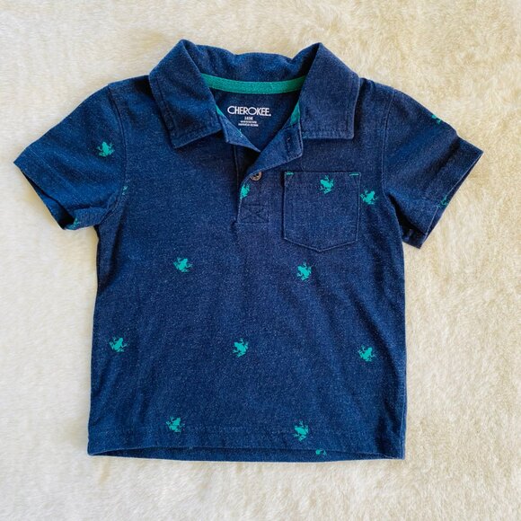 Infant Boy Polo Shirt Bundle 2-pieces Frogs and Lizards size 18 months - Picture 2 of 16